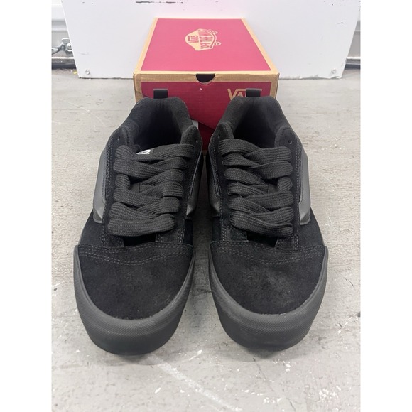 Vans Knu Skool Black/Black Skate Shoes Unisex Mens 12 Women\'s 13.5 VN009QCBKA
